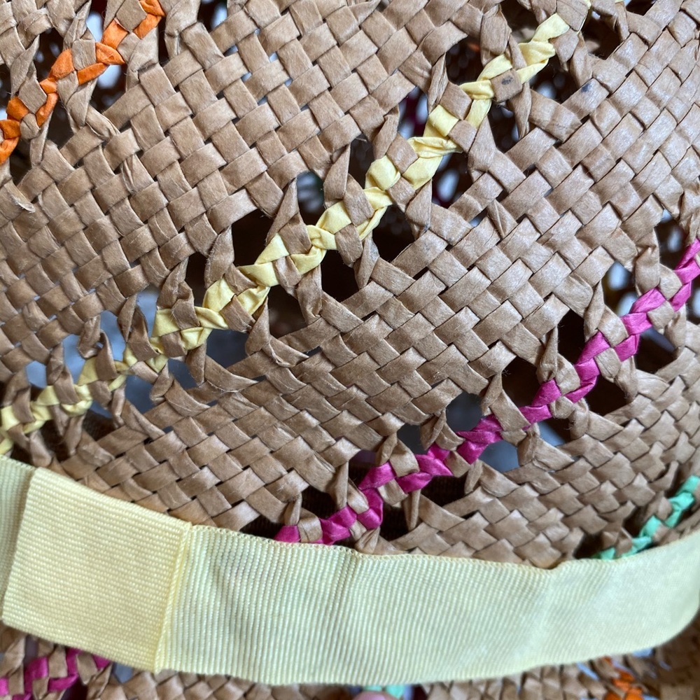 Colorful straw beach hat! - Picture 8 of 8